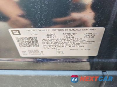 Zdjęcie 13 z 13 samochodu: 2020 CHEVROLET EQUINOX PREMIER VIN:2GNAXXEV3L6183040 - miniatura