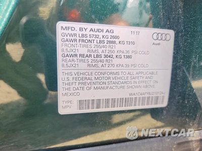 Zdjęcie 13 z 13 samochodu: 2018 AUDI SQ5 PRESTIGE VIN:WA1C4AFY8J2101243 - miniatura
