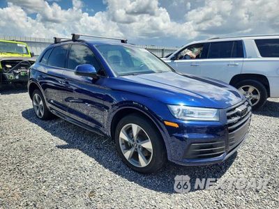 Czwarte zdjęcie samochodu z boku: 2020 AUDI Q5 PREMIUM VIN:WA1ANAFYXL2081780 - miniatura