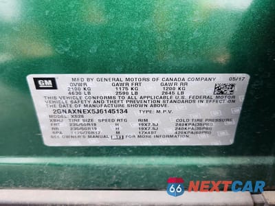 Zdjęcie 13 z 13 samochodu: 2018 CHEVROLET EQUINOX PREMIER VIN:2GNAXNEX5J6145134 - miniatura