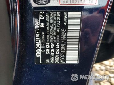 Zdjęcie 12 z 12 samochodu: 2017 MERCEDES-BENZ E 300 4MATIC VIN:WDDZF4KB9HA144895 - miniatura