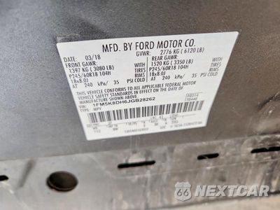 Zdjęcie 13 z 13 samochodu: 2018 FORD EXPLORER XLT VIN:1FM5K8DH6JGB28262 - miniatura