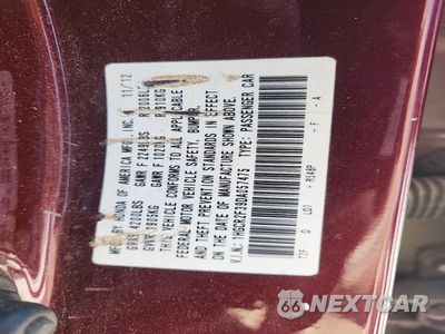 Zdjęcie 12 z 12 samochodu: 2013 HONDA ACCORD LX VIN:1HGCR2F39DA057475 - miniatura