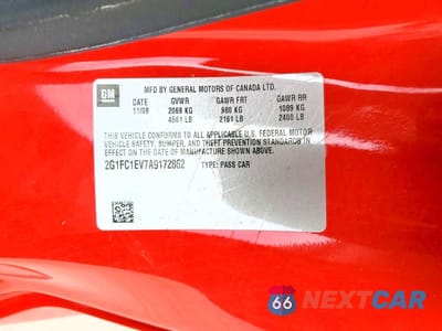 Zdjęcie 12 z 12 samochodu: 2010 CHEVROLET CAMARO LT VIN:2G1FC1EV7A9172862 - miniatura