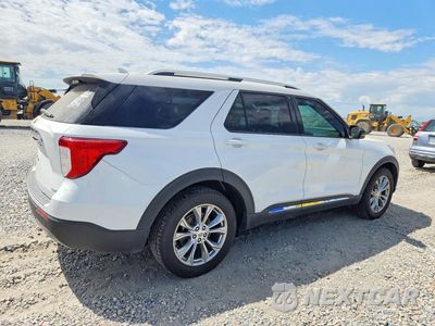 Trzecie zdjęcie samochodu z tyłu: 2020 FORD EXPLORER LIMITED VIN:1FMSK8FH2LGA45012 - miniatura