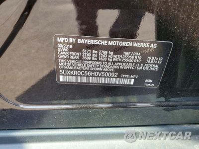 Zdjęcie 13 z 13 samochodu: 2017 BMW X5 XDRIVE35I VIN:5UXKR0C56H0V50092 - miniatura