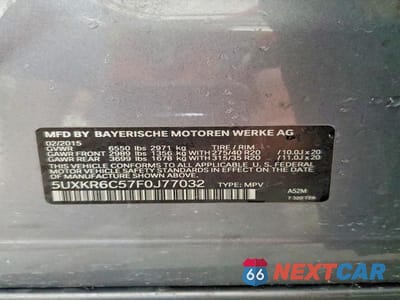 Zdjęcie 13 z 13 samochodu: 2015 BMW X5 XDRIVE50I VIN:5UXKR6C57F0J77032 - miniatura