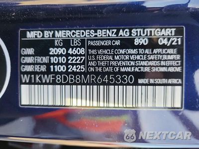 Zdjęcie 12 z 12 samochodu: 2021 MERCEDES-BENZ C 300 VIN:W1KWF8DB8MR645330 - miniatura