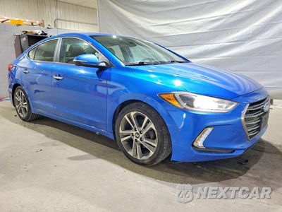 Czwarte zdjęcie samochodu z boku: 2017 HYUNDAI ELANTRA LIMITED VIN:KMHD84LF6HU284171 - miniatura