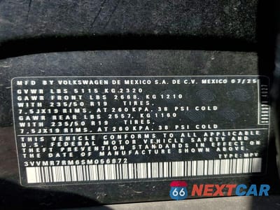 Zdjęcie 14 z 14 samochodu: 2025 VOLKSWAGEN TIGUAN SE VIN:3VVMR7RM6SM056872 - miniatura