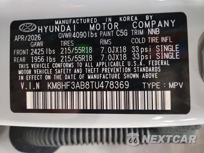 Zdjęcie 14 z 14 samochodu: 2026 HYUNDAI KONA SEL SPORT VIN:KM8HF3AB8TU478369 - miniatura