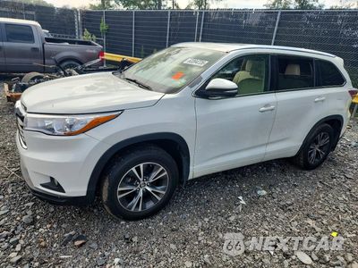 2016 TOYOTA HIGHLANDER XLE 5TDJKRFHXGS258338 - główne zdjęcie licytacji z USA - miniatura