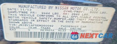Zdjęcie 12 z 12 samochodu: 2014 INFINITI Q70 3.7 VIN:JN1BY1AP5EM260092 - miniatura