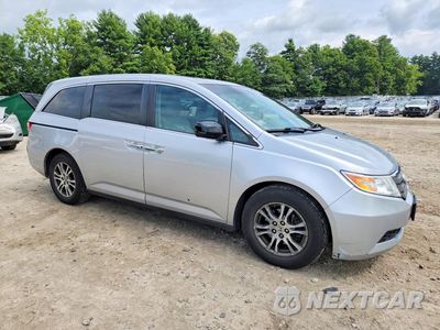 Czwarte zdjęcie samochodu z boku: 2011 HONDA ODYSSEY EXL VIN:5FNRL5H66BB036395 - miniatura