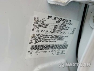 Zdjęcie 13 z 13 samochodu: 2012 FORD EDGE SEL VIN:2FMDK4JCXCBA29774 - miniatura
