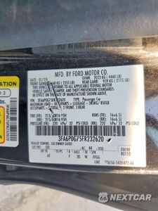 Zdjęcie 12 z 12 samochodu: 2015 FORD FUSION S VIN:3FA6P0G75FR232620 - miniatura