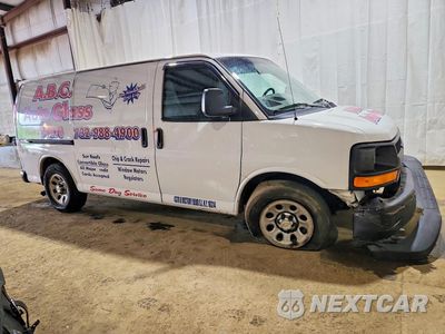 Czwarte zdjęcie samochodu z boku: 2014 CHEVROLET EXPRESS 1500 CARGO DELIVERY VAN VIN:1GCSGAFX0E1130876 - miniatura