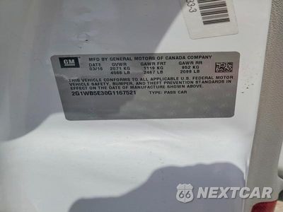 Zdjęcie 12 z 12 samochodu: 2016 CHEVROLET IMPALA LIMITED LT VIN:2G1WB5E30G1167521 - miniatura