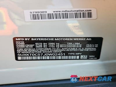 Zdjęcie 13 z 13 samochodu: 2018 BMW X5 XDR40E VIN:5UXKT0C57J0W02451 - miniatura