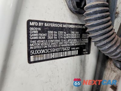 Zdjęcie 12 z 12 samochodu: 2017 BMW X4 XDRIVE28I VIN:5UXXW3C59H0T78432 - miniatura