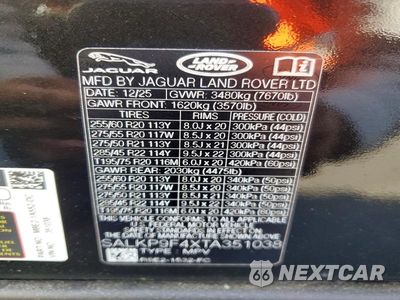 Zdjęcie 13 z 13 samochodu: 2026 LAND ROVER RANGE ROVER SE VIN:SALKP9F4XTA351038 - miniatura