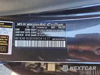 Zdjęcie 12 z 12 samochodu: 2022 MERCEDES-BENZ C 300 VIN:W1KAF4GBXNR041617 - miniatura