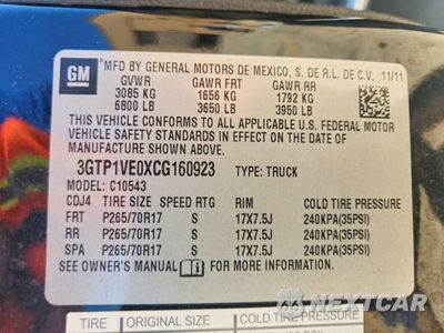 Zdjęcie 13 z 13 samochodu: 2012 GMC SIERRA C1500 SLE VIN:3GTP1VE0XCG160923 - miniatura