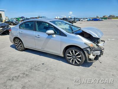 Czwarte zdjęcie samochodu z boku: 2015 HONDA CIVIC EXL VIN:19XFB2F94FE038689 - miniatura