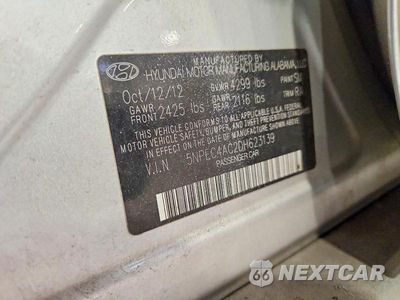 Zdjęcie 12 z 12 samochodu: 2013 HYUNDAI SONATA LIMITED VIN:5NPEC4AC2DH623139 - miniatura