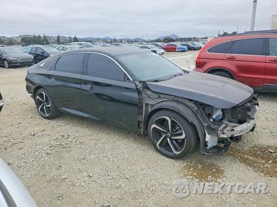 Czwarte zdjęcie samochodu z boku: 2022 HONDA ACCORD SPORT VIN:1HGCV1F37NA095603 - miniatura