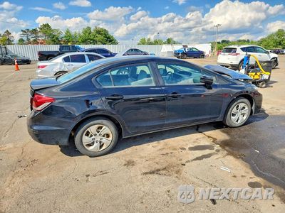 Trzecie zdjęcie samochodu z tyłu: 2014 HONDA CIVIC LX VIN:2HGFB2F53EH544712 - miniatura