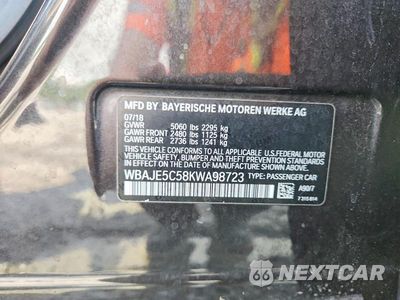 Zdjęcie 12 z 12 samochodu: 2019 BMW 540 I VIN:WBAJE5C58KWA98723 - miniatura
