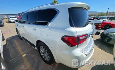 Trzecie zdjęcie samochodu z tyłu: 2018 INFINITI QX80 BASE VIN:JN8AZ2NF2J9665101 - miniatura