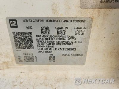 Zdjęcie 12 z 12 samochodu: 2022 CHEVROLET SILVERADO K1500 LTZ VIN:2GCUDGEDXN1516503 - miniatura