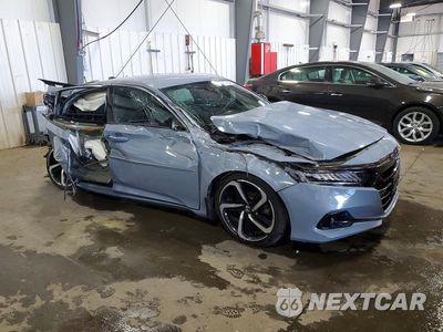 Czwarte zdjęcie samochodu z boku: 2022 HONDA ACCORD HYBRID SPORT VIN:1HGCV3F28NA039639 - miniatura