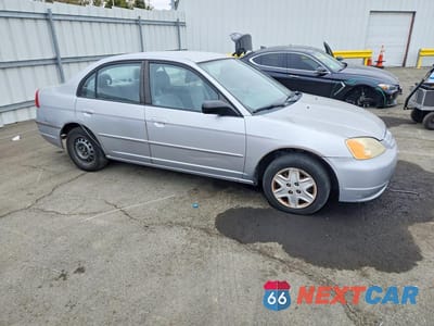 Czwarte zdjęcie samochodu z boku: 2003 HONDA CIVIC LX VIN:2HGES16563H567906 - miniatura