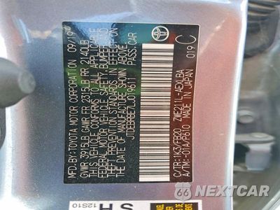 Zdjęcie 12 z 12 samochodu: 2020 TOYOTA COROLLA LE VIN:JTDEBRBE7LJ019611 - miniatura
