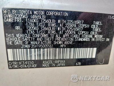 Zdjęcie 14 z 14 samochodu: 2009 TOYOTA RAV4 BASE VIN:JTMBF35V195005561 - miniatura