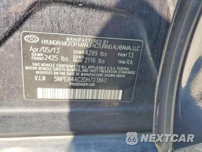 Zdjęcie 12 z 12 samochodu: 2013 HYUNDAI SONATA GLS VIN:5NPEB4AC2DH723860 - miniatura
