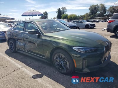 Czwarte zdjęcie samochodu z boku: 2024 BMW I4 EDRIVE 40 VIN:WBY73AW08RFS90869 - miniatura