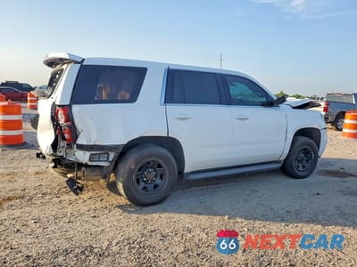 Trzecie zdjęcie samochodu z tyłu: 2019 CHEVROLET TAHOE POLICE VIN:1GNLCDEC1KR357269 - miniatura