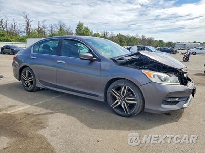 Czwarte zdjęcie samochodu z boku: 2017 HONDA ACCORD SPORT VIN:1HGCR2F55HA307785 - miniatura