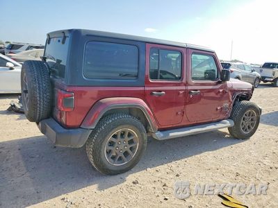 Trzecie zdjęcie samochodu z tyłu: 2021 JEEP WRANGLER UNLIMITED SPORT VIN:1C4HJXDG5MW743806 - miniatura