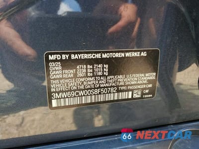 Zdjęcie 12 z 12 samochodu: 2025 BMW 330I VIN:3MW69CW00S8F50782 - miniatura