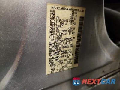 Zdjęcie 13 z 13 samochodu: 2006 INFINITI QX56 BASE VIN:5N3AA08C76N810594 - miniatura