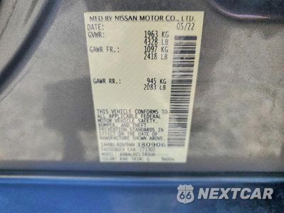 Zdjęcie 12 z 12 samochodu: 2022 NISSAN ALTIMA SV VIN:1N4BL4DV9NN380906 - miniatura