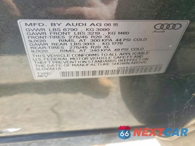 Zdjęcie 12 z 12 samochodu: 2015 AUDI Q7 PREMIUM PLUS VIN:WA1LGAFE6FD031007 - miniatura