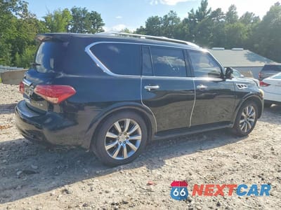 Trzecie zdjęcie samochodu z tyłu: 2011 INFINITI QX56 BASE VIN:JN8AZ2NE5B9006180 - miniatura