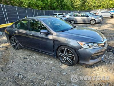 Czwarte zdjęcie samochodu z boku: 2017 HONDA ACCORD SPORT VIN:1HGCR2F55HA149691 - miniatura