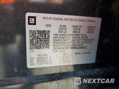 Zdjęcie 13 z 13 samochodu: 2021 CHEVROLET EQUINOX LS VIN:2GNAXSEV9M6116933 - miniatura
